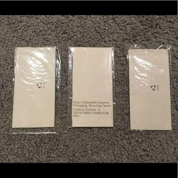 GUCCI EYEGLASSES SUNGLASSES EYEWEAR PACKAGING PAPER GIFT BAGS Y2K SET of 3, NEW - Picture 1 of 1